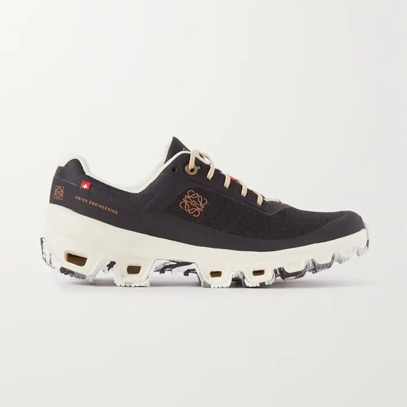 Loewe Shoes - LOEWE+ On Cloudventure recycled-canvas and mesh sneakers NEW Black 38